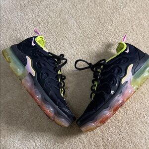 Nike Kids Black and Neon Sneakers